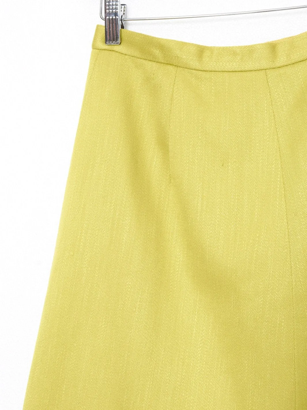 1960s knee-length Gio Caré skirt in lime green cotton