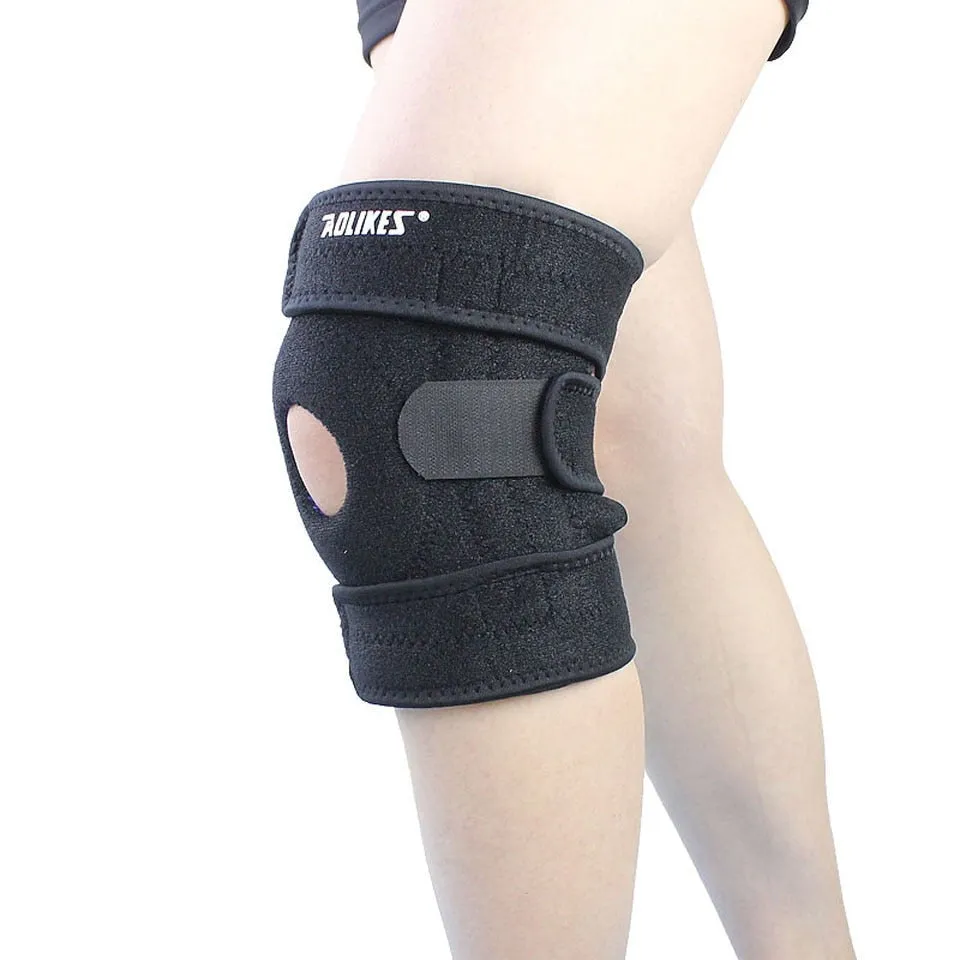 1PCS Spring Adjustable Sports Leg Knee Support Brace Wrap Pads