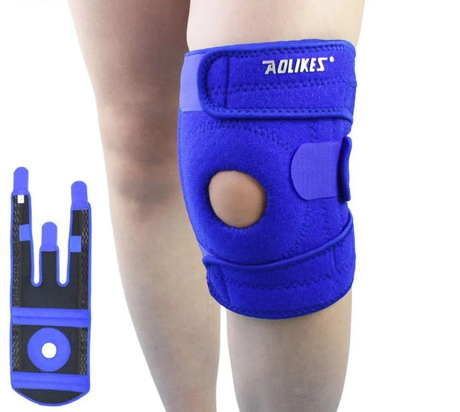 1PCS Spring Adjustable Sports Leg Knee Support Brace Wrap Pads