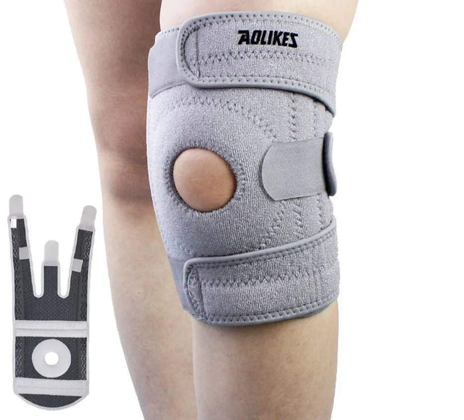 1PCS Spring Adjustable Sports Leg Knee Support Brace Wrap Pads