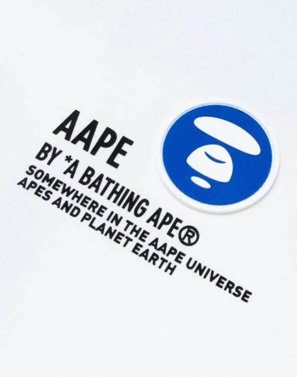 A BATHING APE  |Crew Neck Pullovers Plain Cotton Short Sleeves Logo