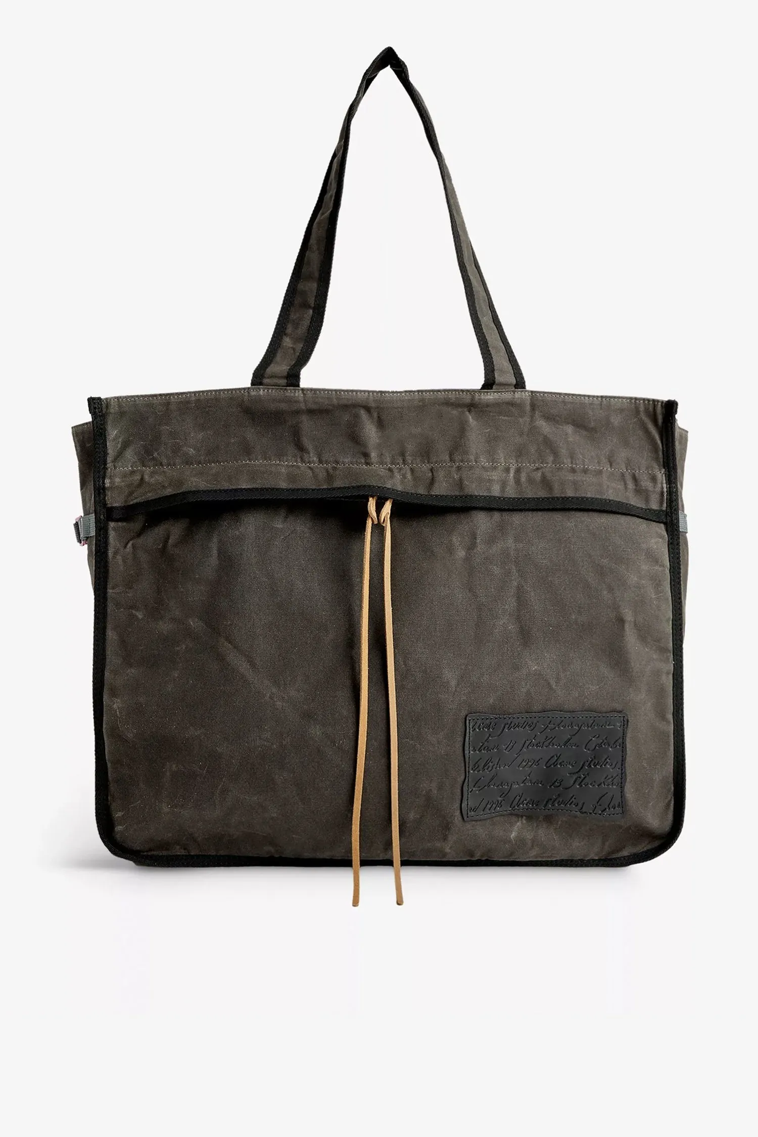 Acne Studios   ACNE TOTE BAG IN GREY/BLACK, SS24