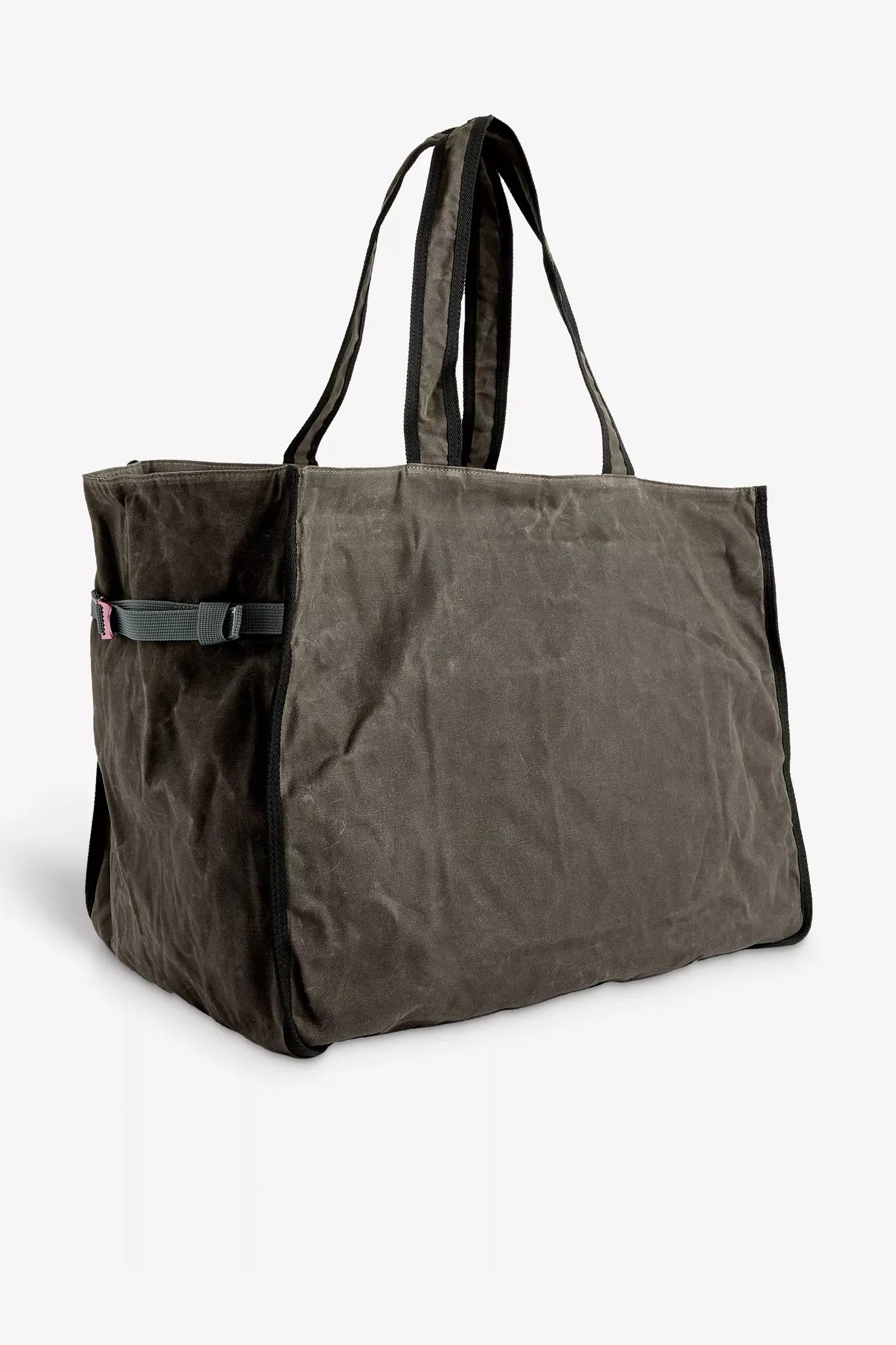 Acne Studios   ACNE TOTE BAG IN GREY/BLACK, SS24