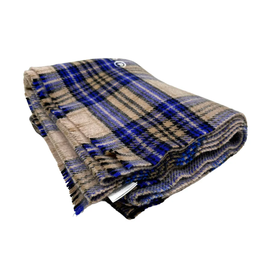 ACNE STUDIOS BLUE / BROWN CASSIAR CHECK SCARF