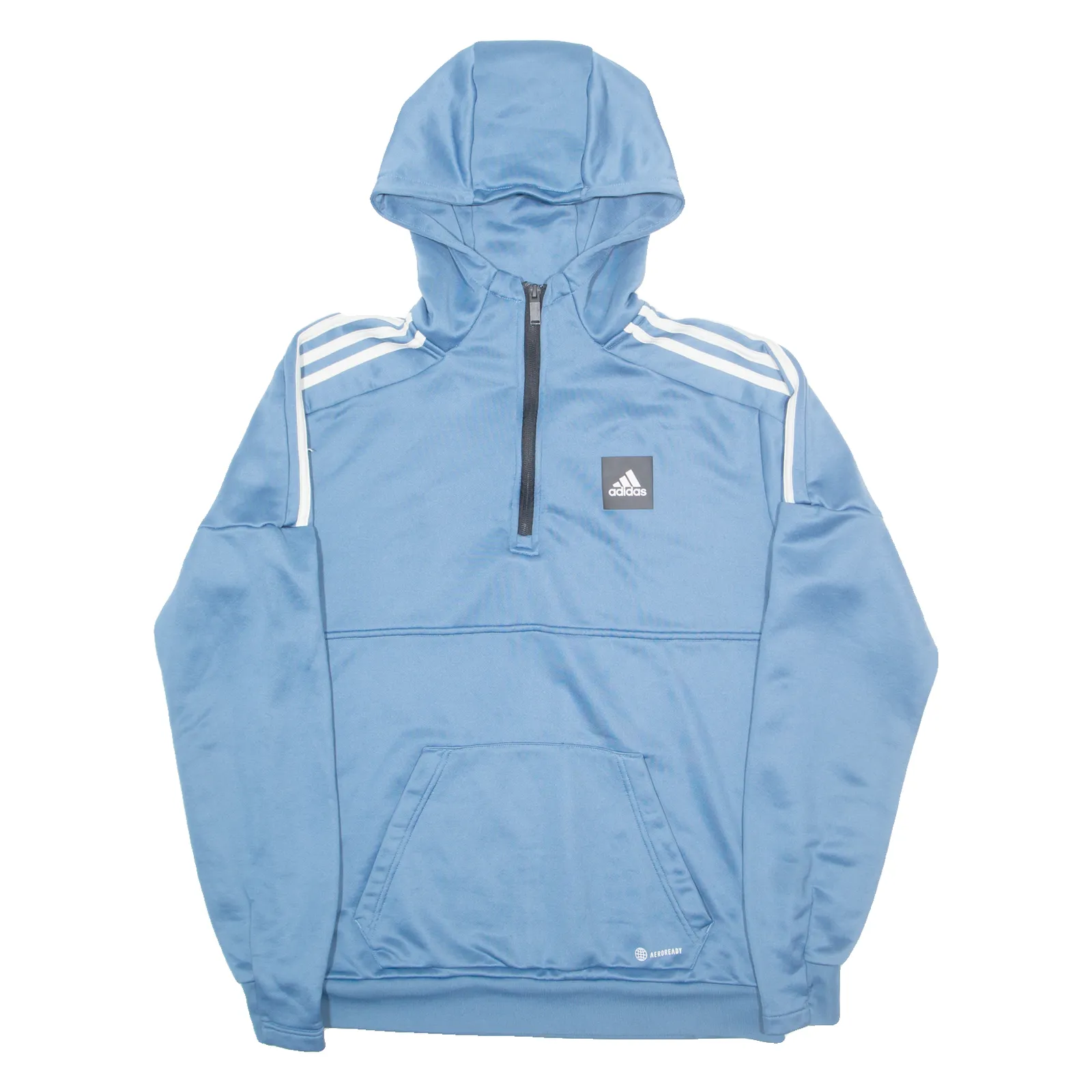 ADIDAS Mens Blue Hoodie S