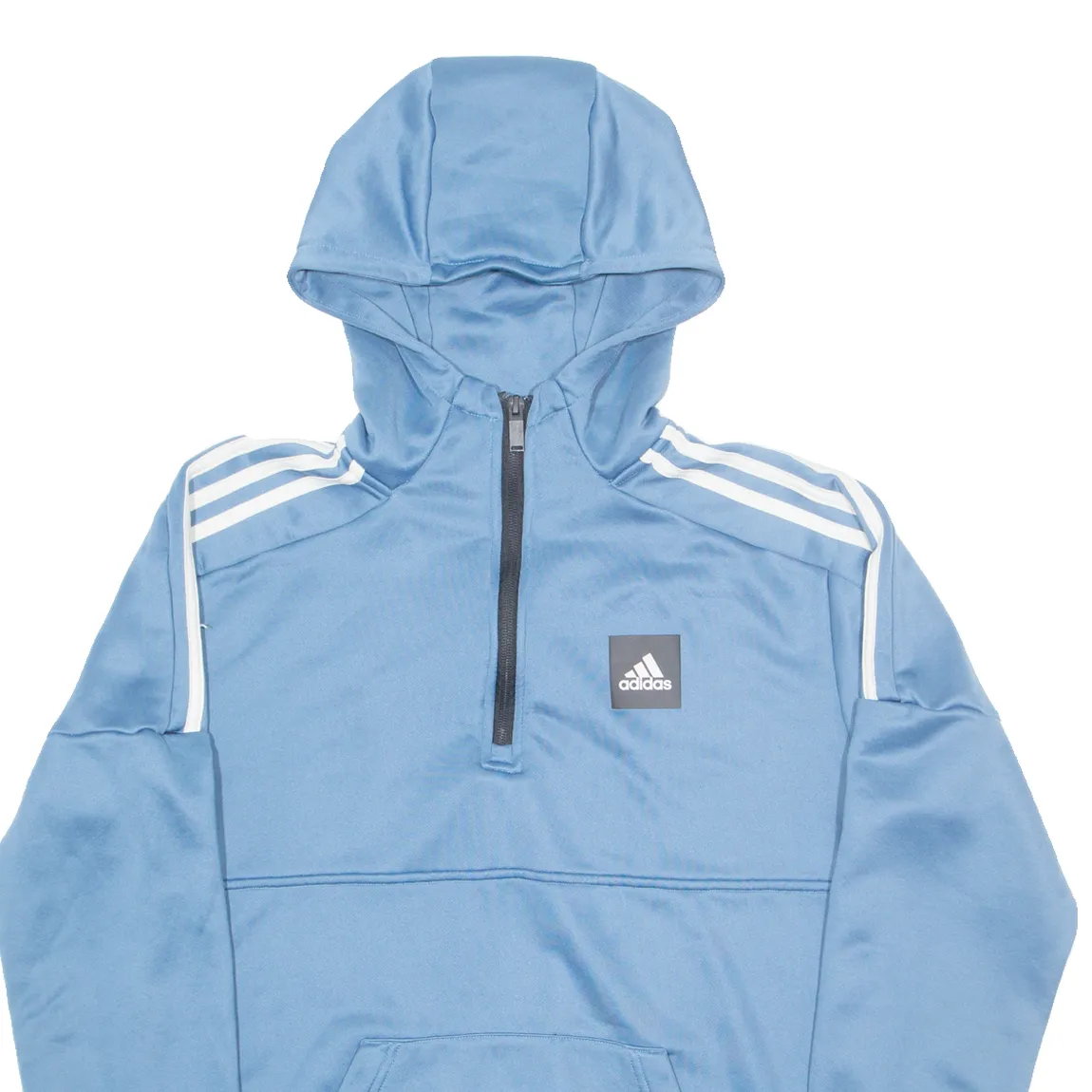 ADIDAS Mens Blue Hoodie S