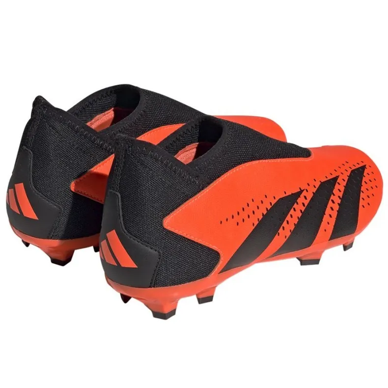 Adidas Predator Accuracy.3 Fg Ll Jr GW4607 soccer shoes orange oranges and reds