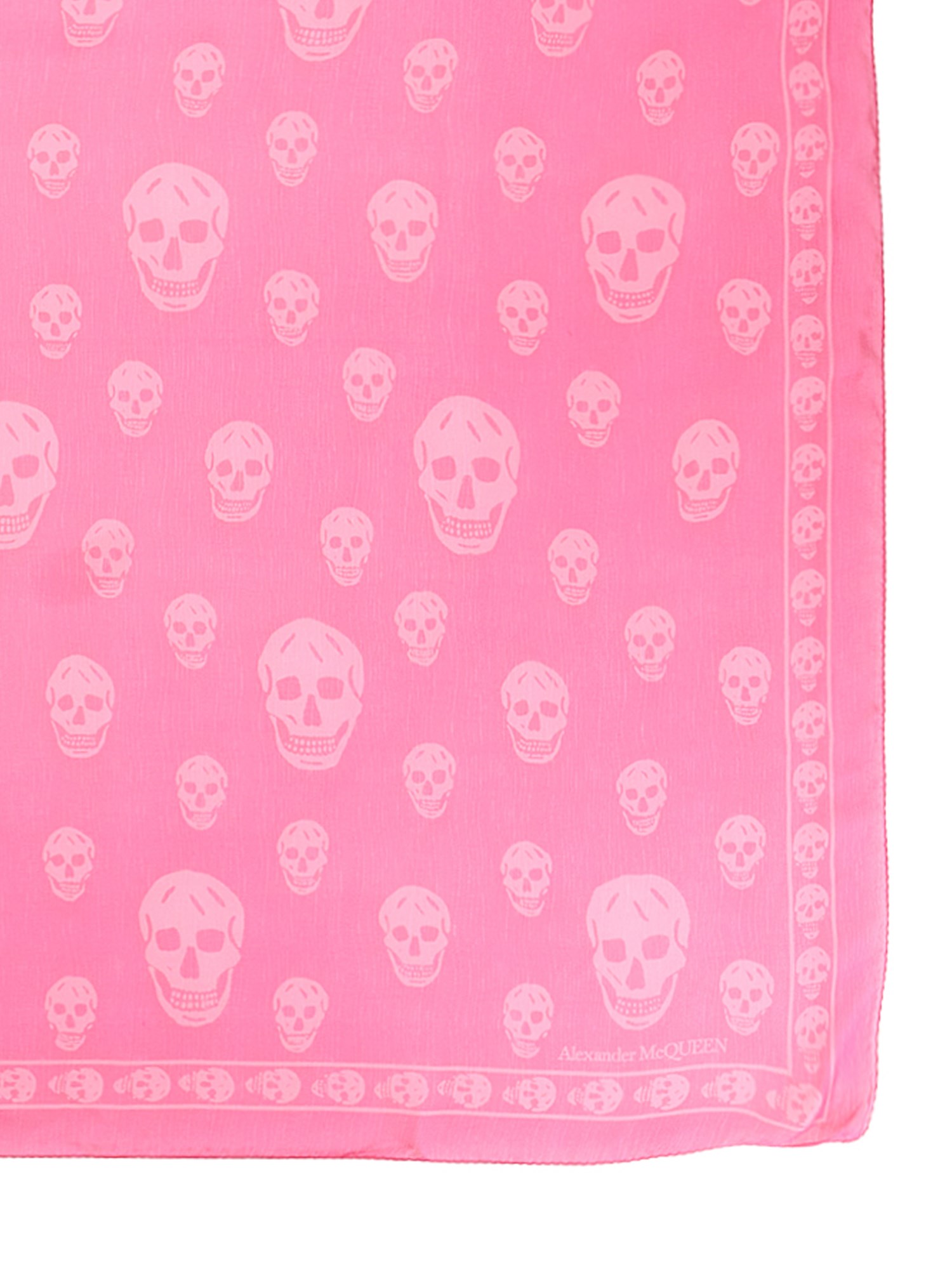 ALEXANDER McQUEEN    CLASSIC SILK CHIFFON SKULL SCARF