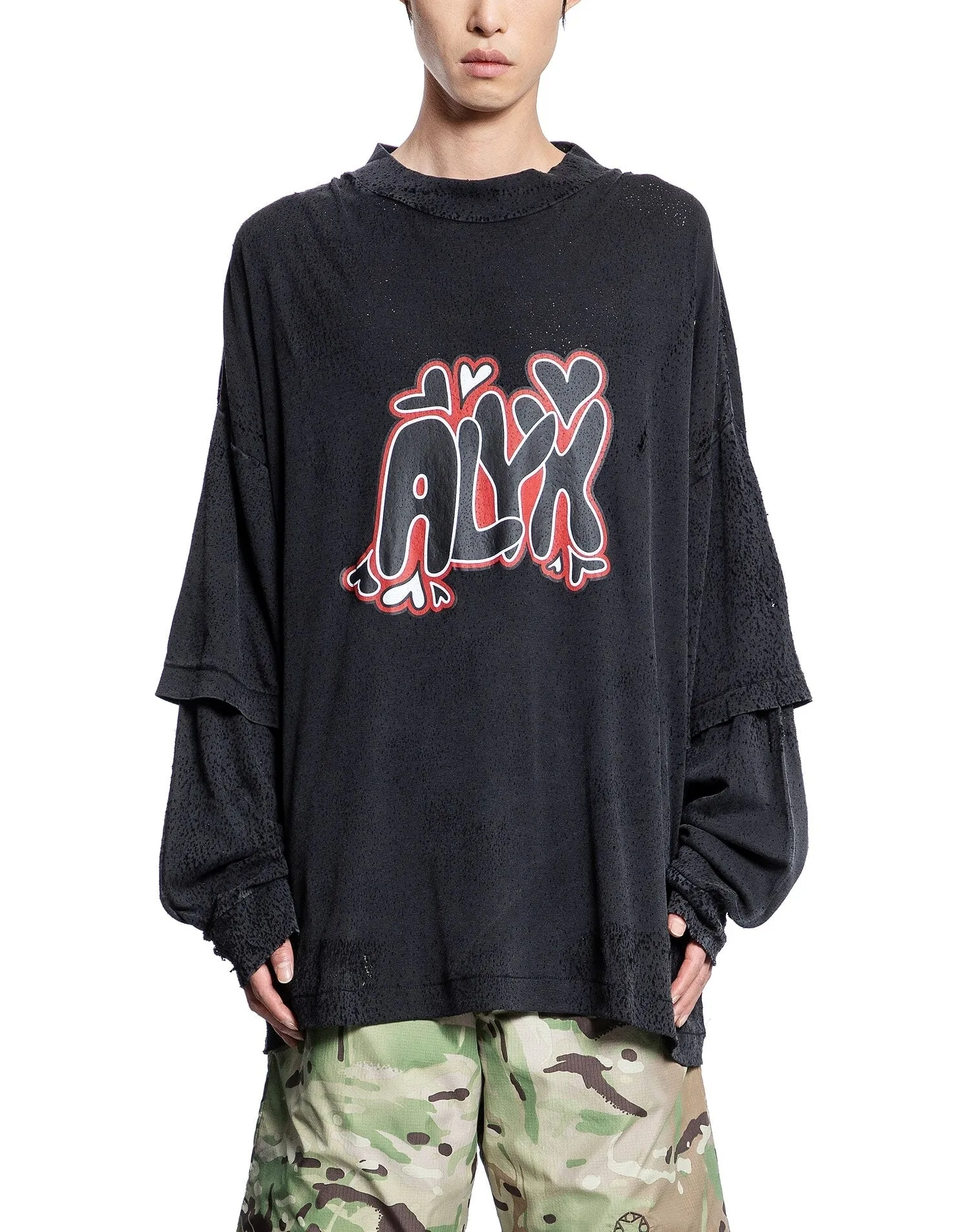 ALYX  |Crew Neck Street Style Long Sleeves Plain Cotton