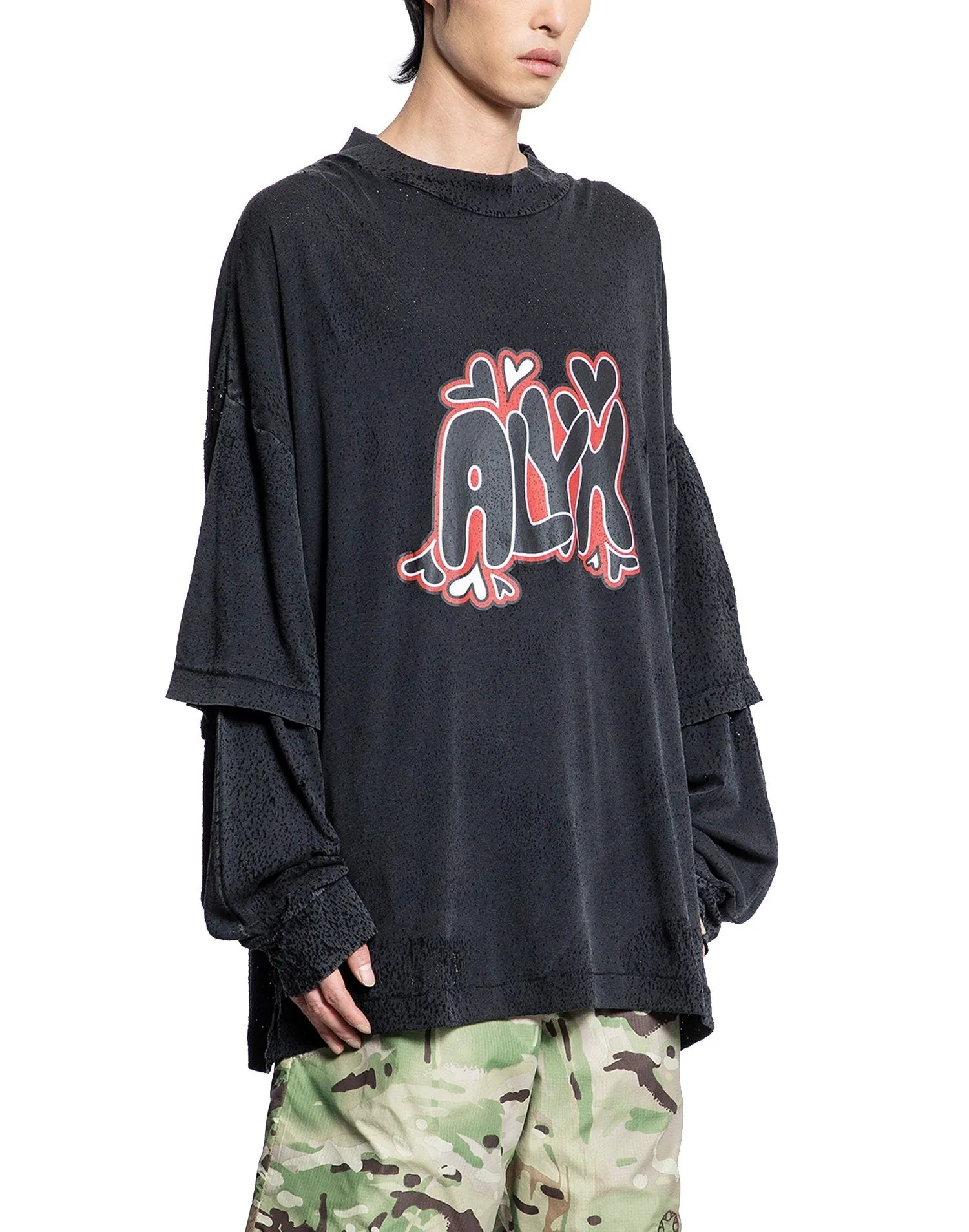 ALYX  |Crew Neck Street Style Long Sleeves Plain Cotton