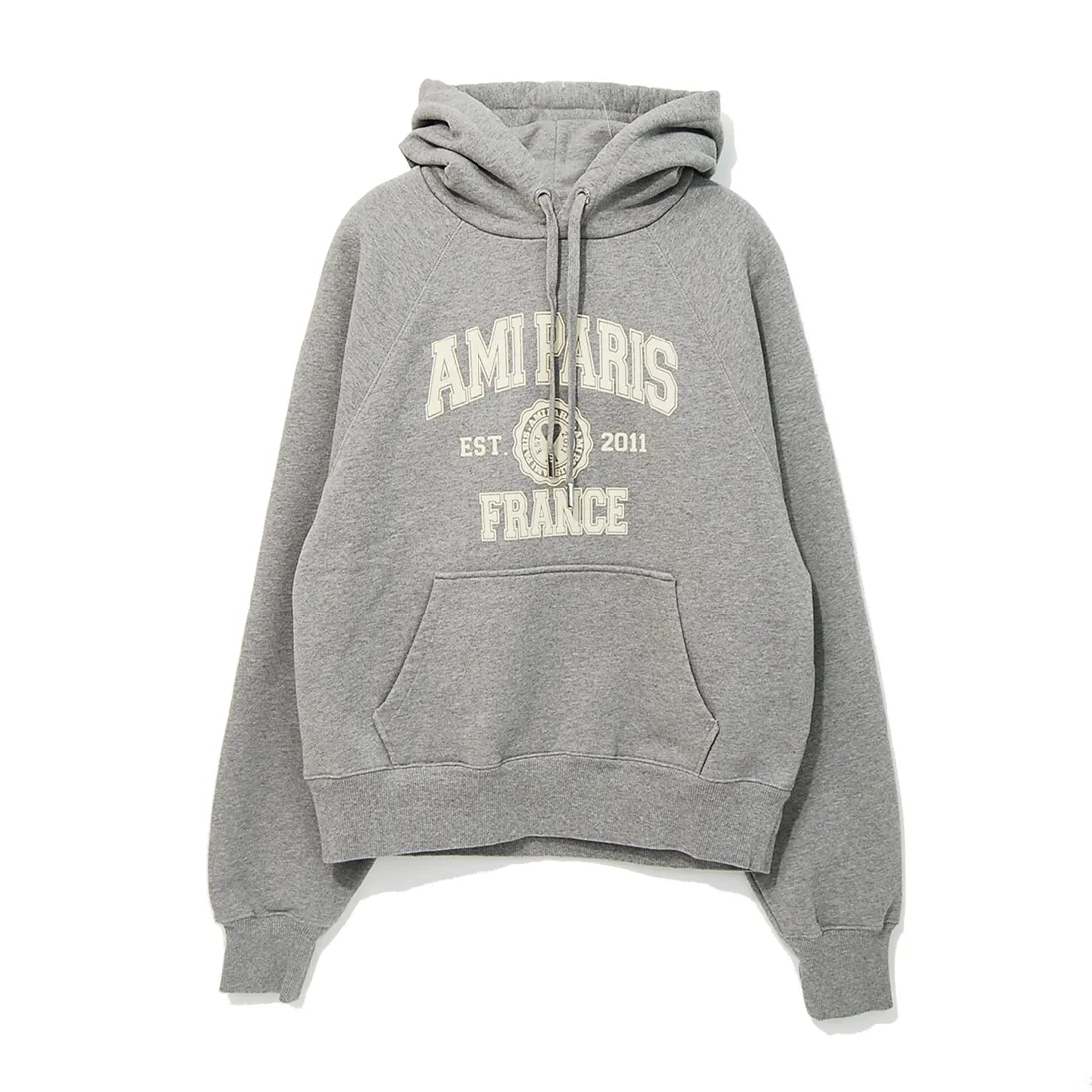 AMI PARIS  |Pullovers Unisex Street Style Long Sleeves Cotton Logo