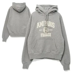 AMI PARIS  |Pullovers Unisex Street Style Long Sleeves Cotton Logo