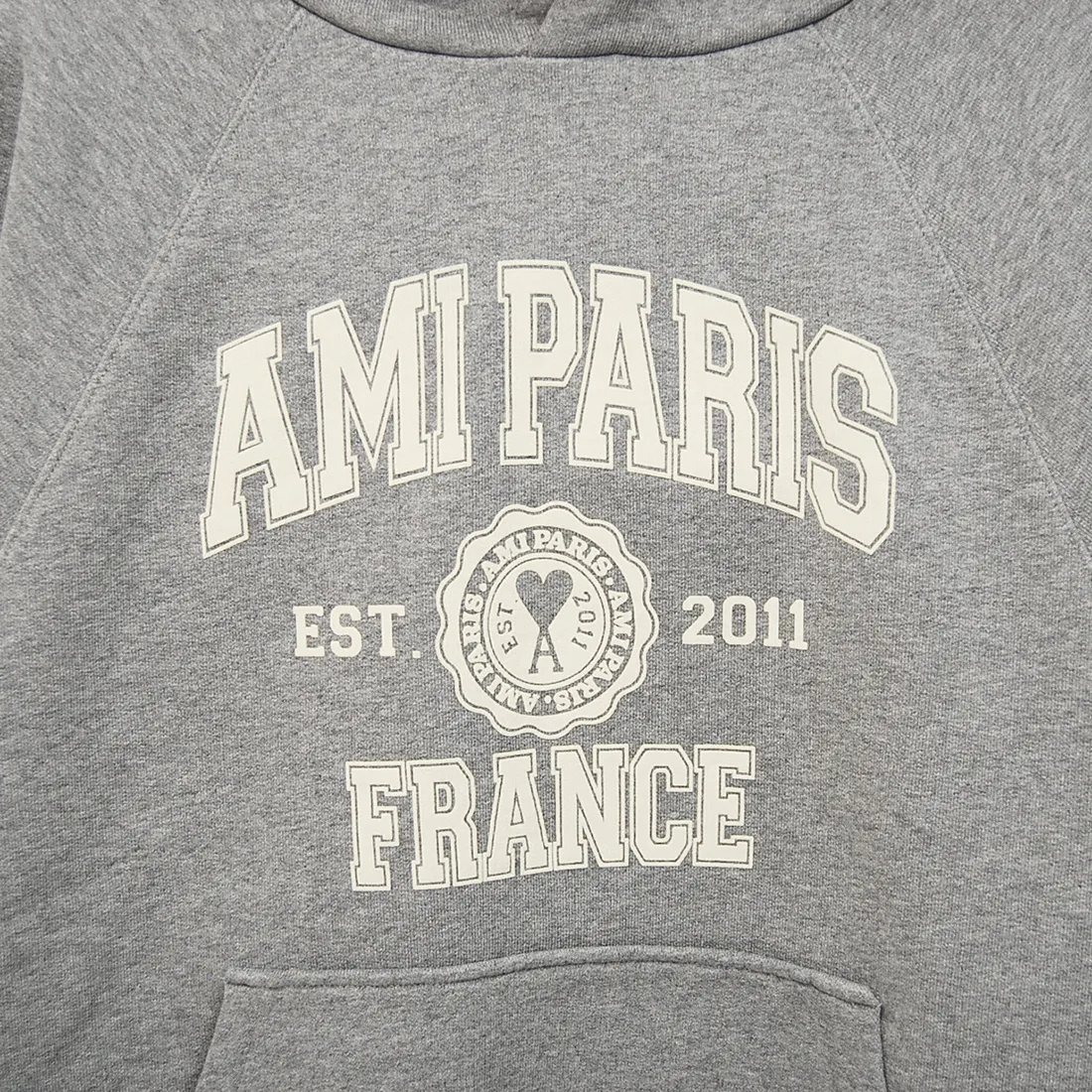 AMI PARIS  |Pullovers Unisex Street Style Long Sleeves Cotton Logo