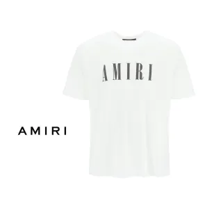 AMIRI  |Crew Neck Pullovers Street Style Plain Cotton Short Sleeves