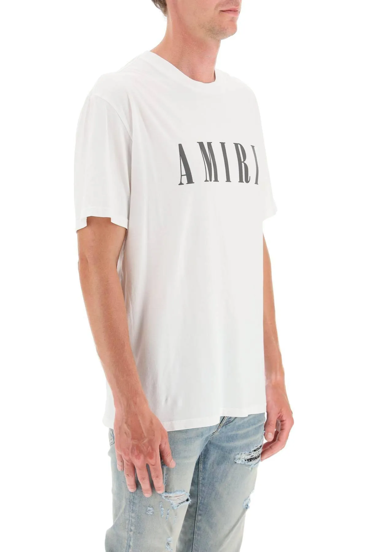 AMIRI  |Crew Neck Pullovers Street Style Plain Cotton Short Sleeves