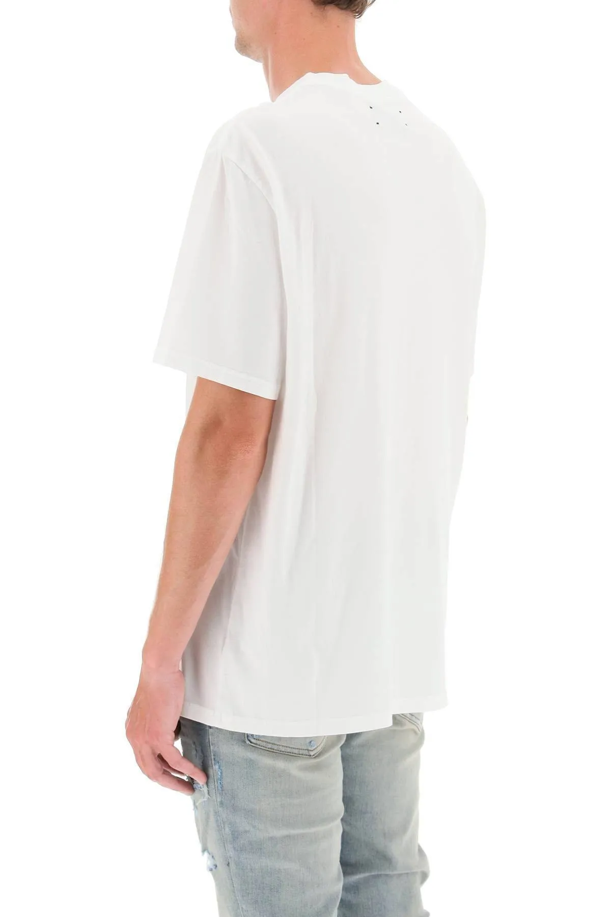 AMIRI  |Crew Neck Pullovers Street Style Plain Cotton Short Sleeves