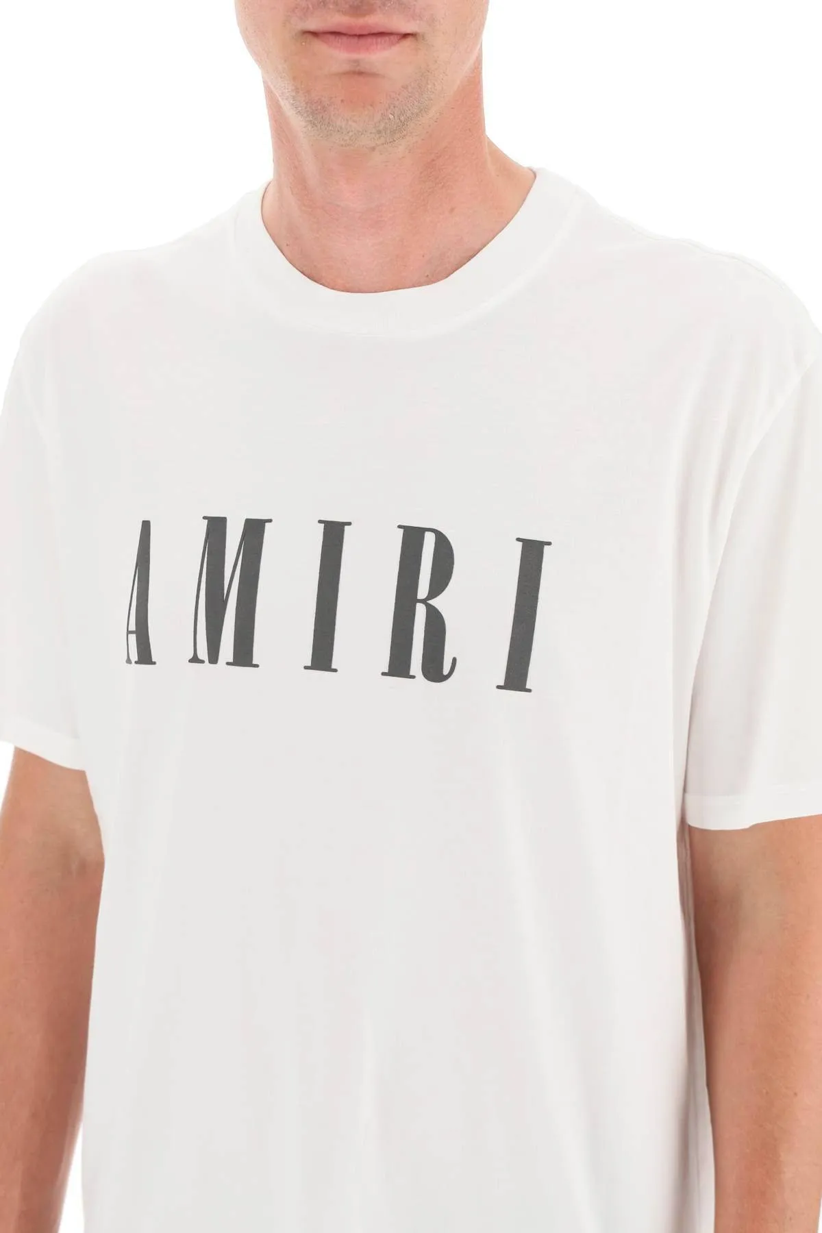 AMIRI  |Crew Neck Pullovers Street Style Plain Cotton Short Sleeves