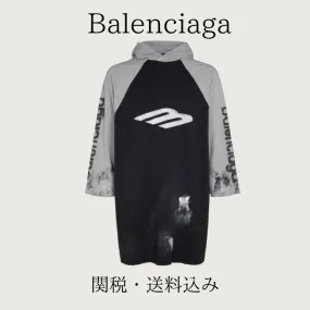 BALENCIAGA  |Pullovers Street Style Cotton Short Sleeves Oversized Logo