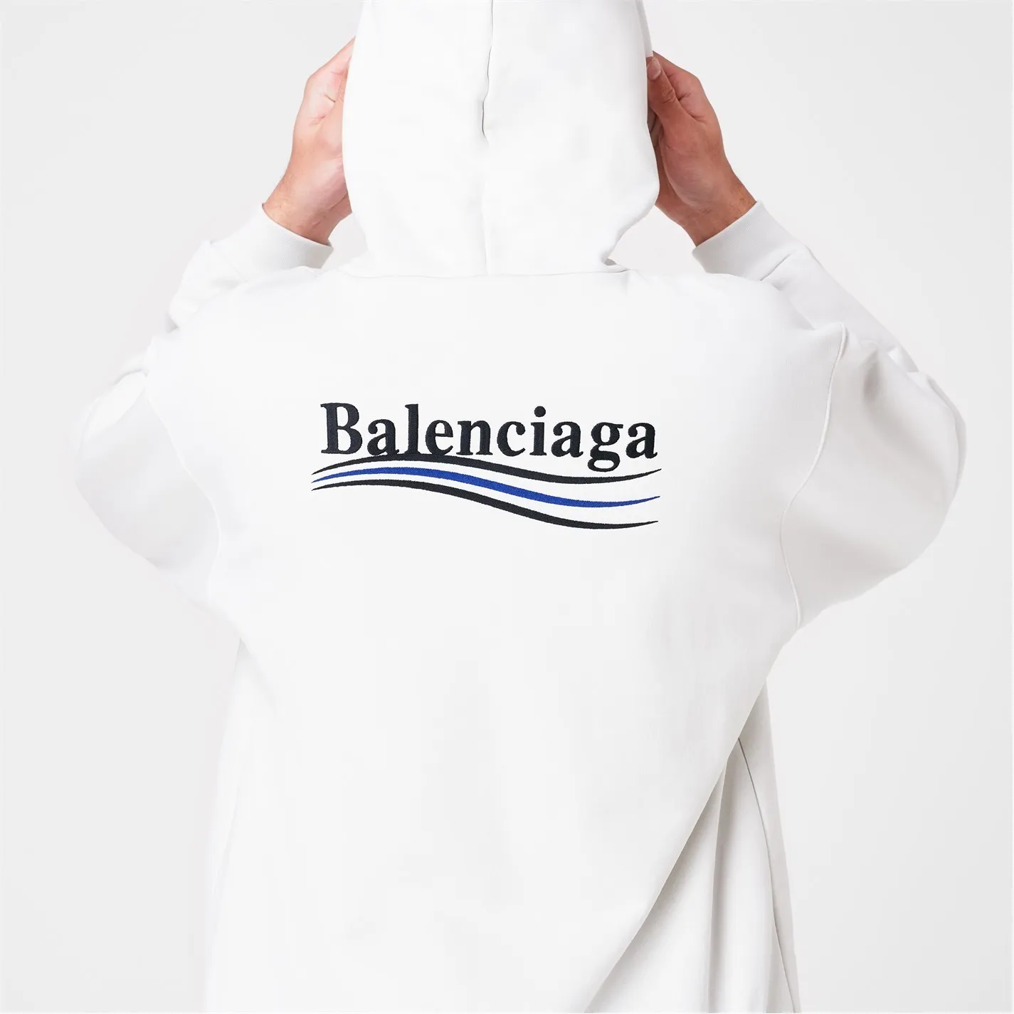 BALENCIAGA  |Pullovers Unisex Street Style Long Sleeves Plain Cotton Logo