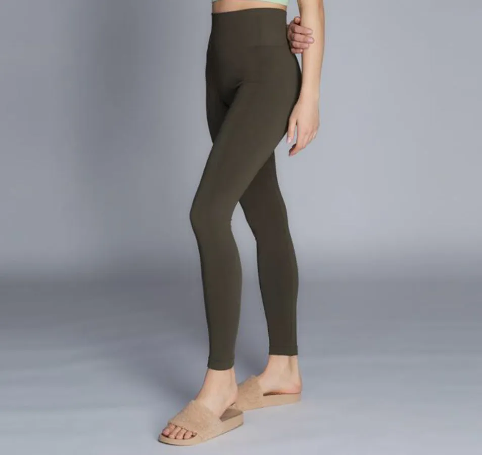 Bamboo Rib High Waist Leggings C