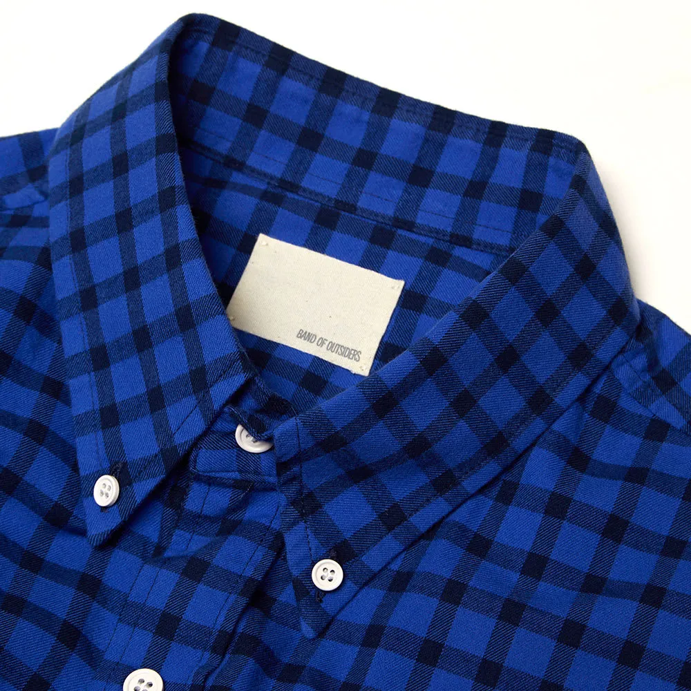 Band Of Outsiders Button Down Checked ShirtCobalt & Navy