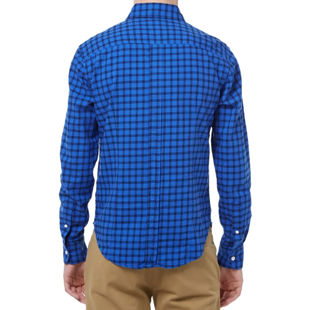 Band Of Outsiders Button Down Checked ShirtCobalt & Navy