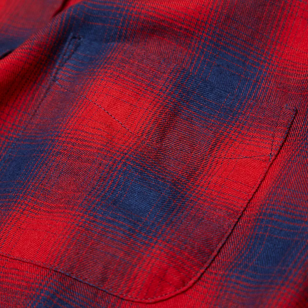 Band Of Outsiders Button Down Checked ShirtRed & Navy