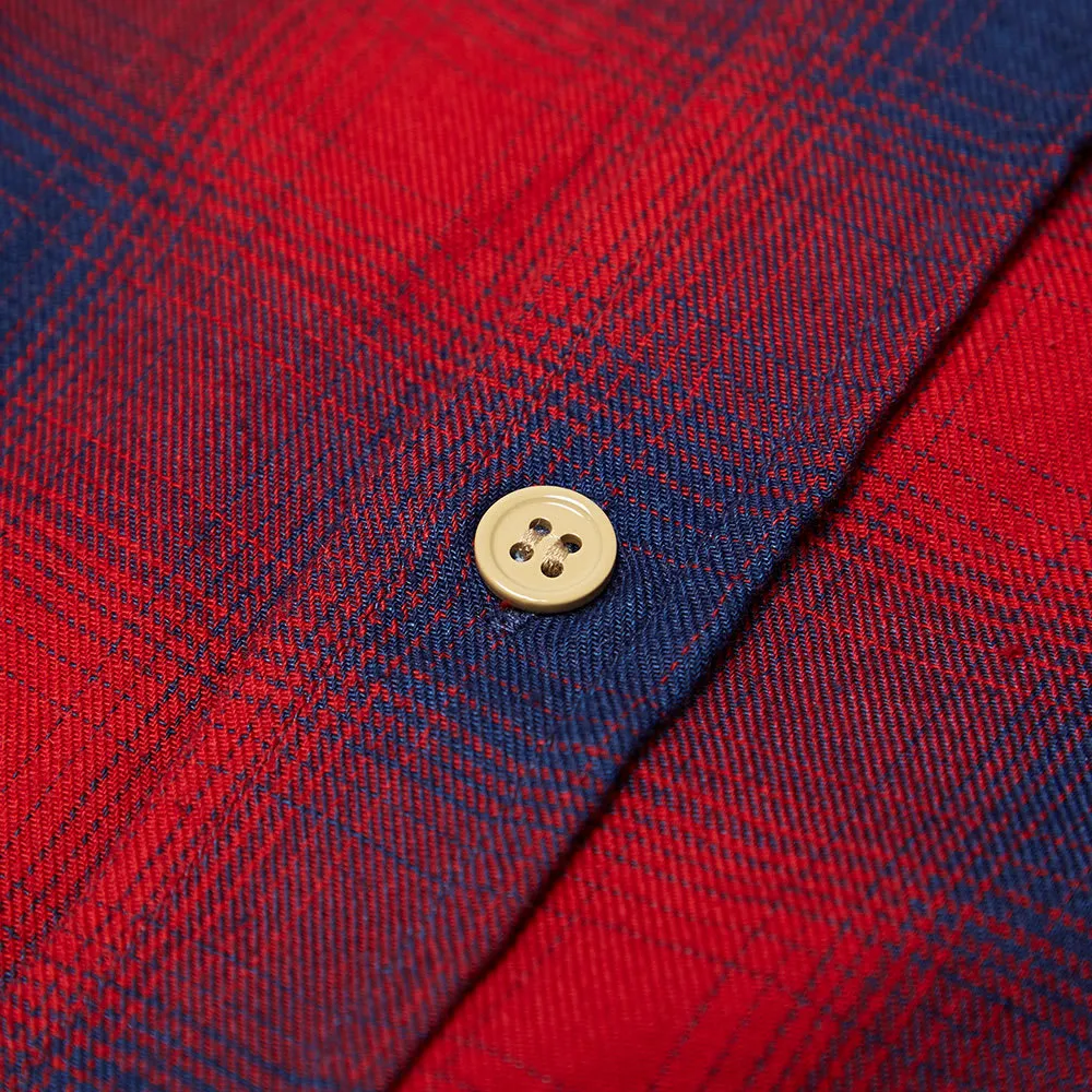 Band Of Outsiders Button Down Checked ShirtRed & Navy