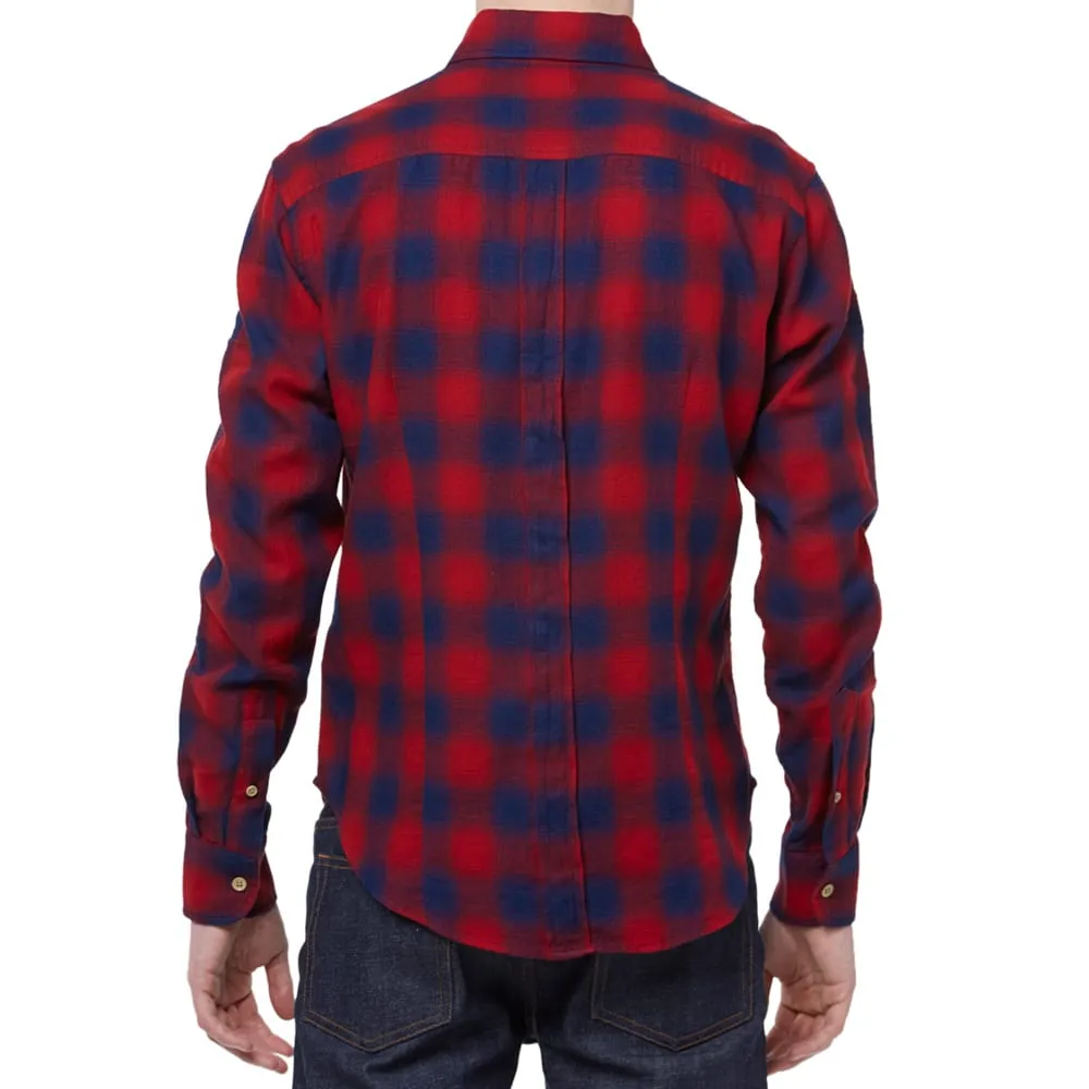 Band Of Outsiders Button Down Checked ShirtRed & Navy