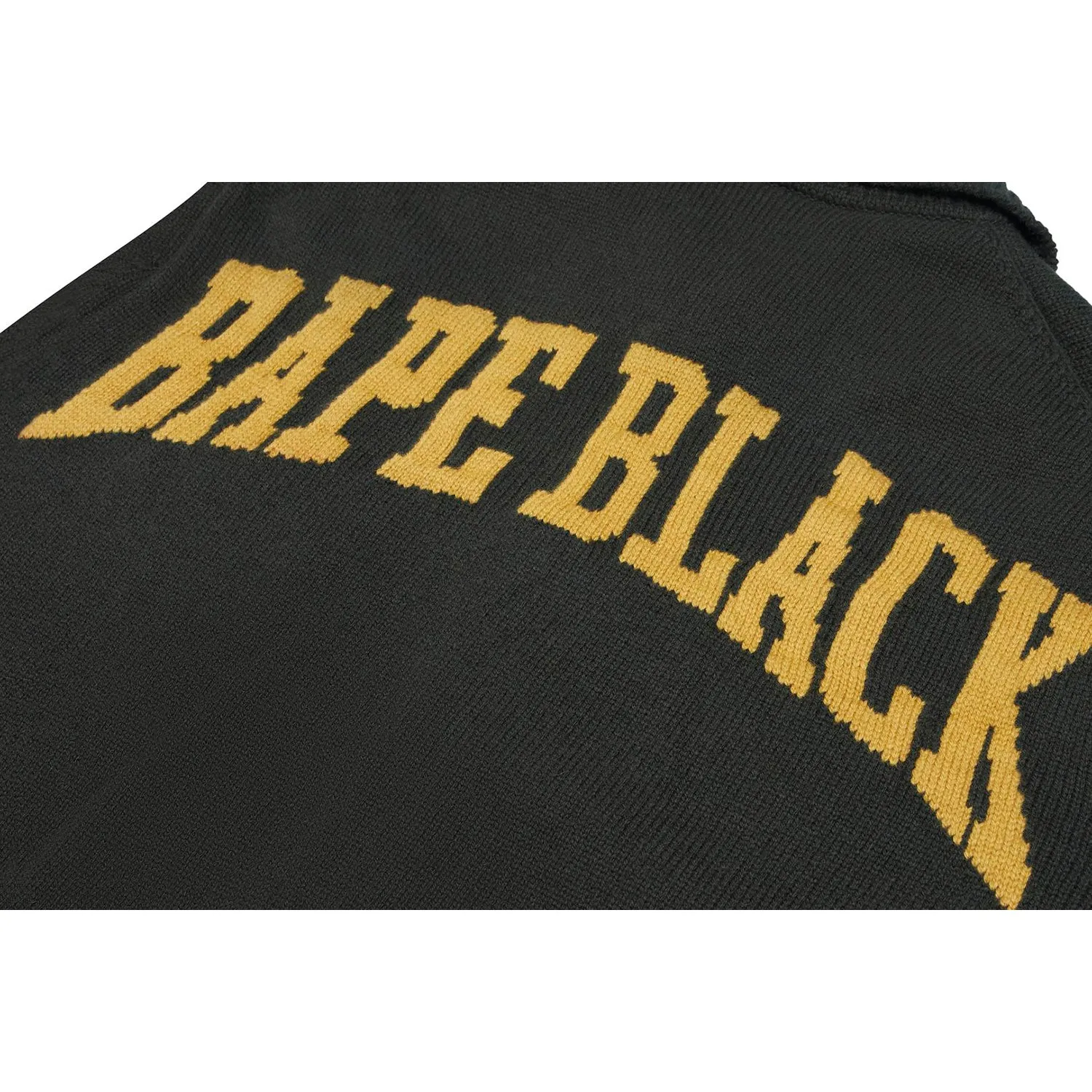 BAPE BLACK LOGO CARDIGAN MENS