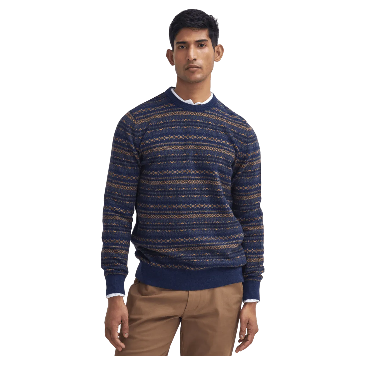 Barbour Orkney Fair Isle Crew Neck Sweater