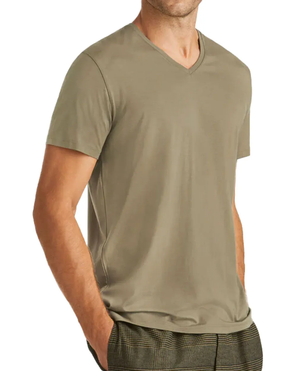 Basel Khaki V-Neck Shirt