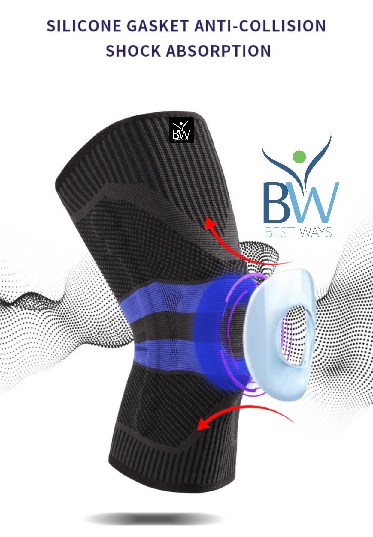 Best Ways Knee Braces/Knee Pads(Knee Pain Relief)- Pair- Limited Stock.