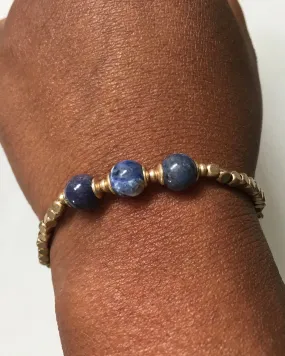 Blue Marble Stone Bracelet