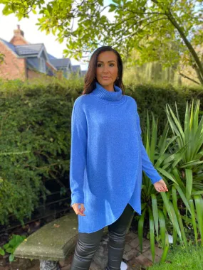 Blue Premium Wrap Over Jumper Darby