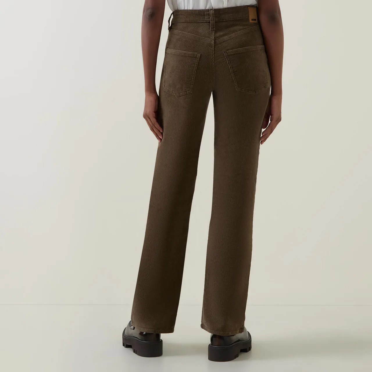 BOSS Straight-Leg Corduroy Jeans - Khaki