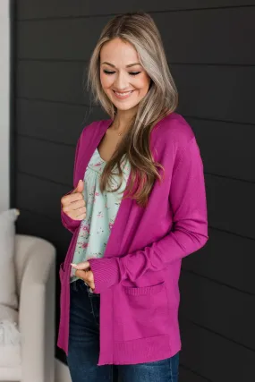 Bringing Perfection Lightweight Cardigan- Orchid