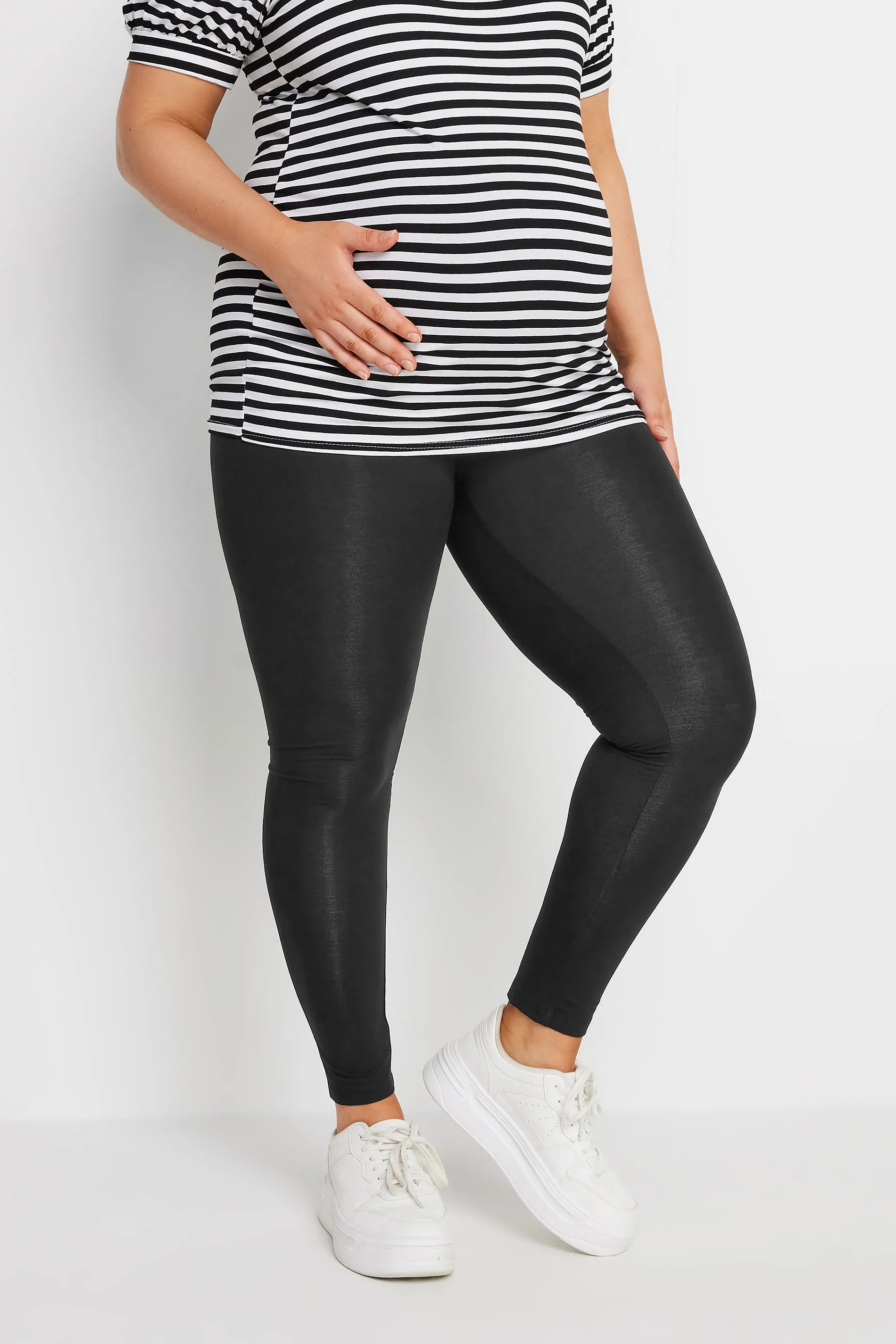 BUMP IT UP MATERNITY Curve Black Stretch Leggings