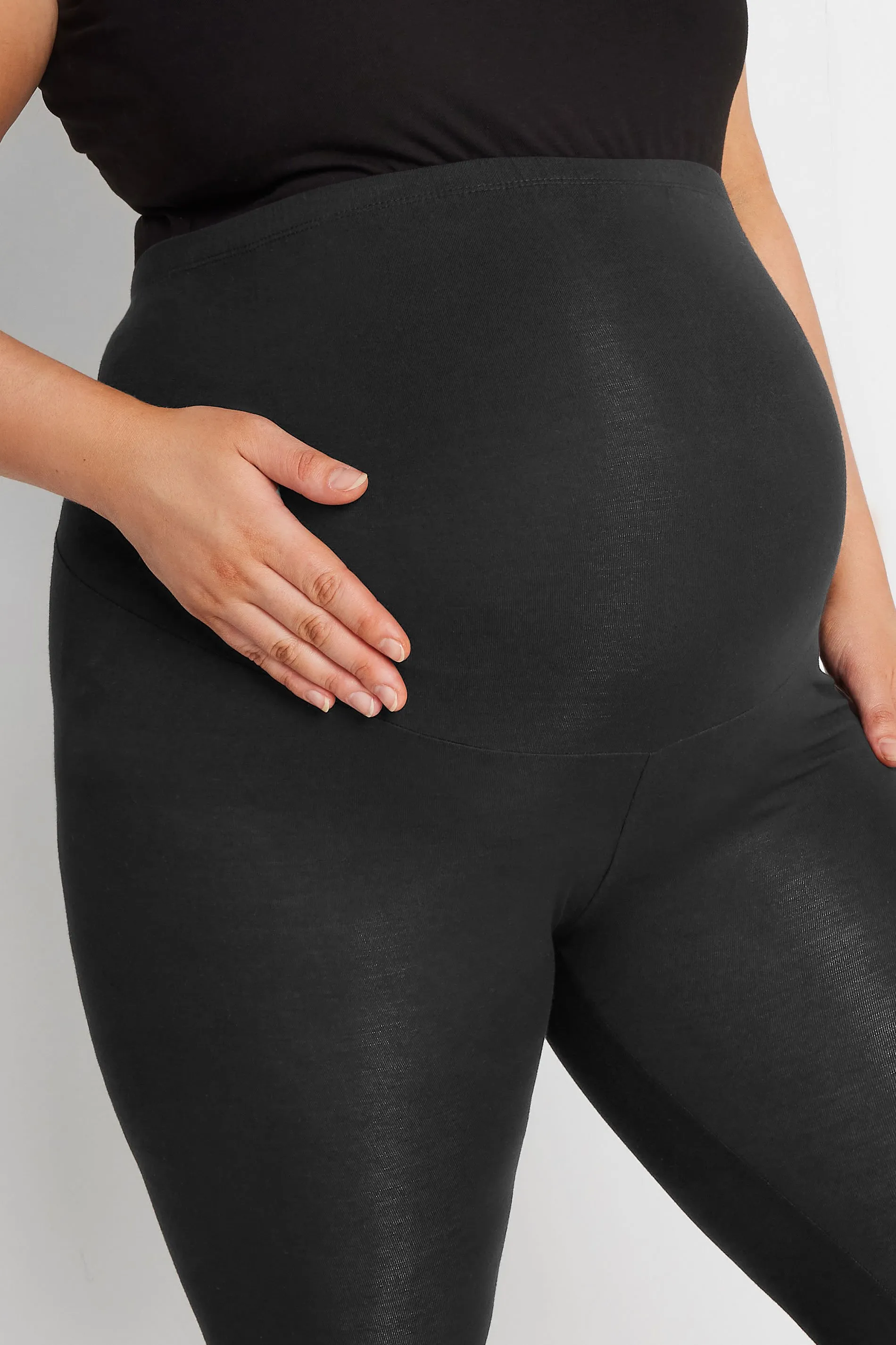 BUMP IT UP MATERNITY Curve Black Stretch Leggings