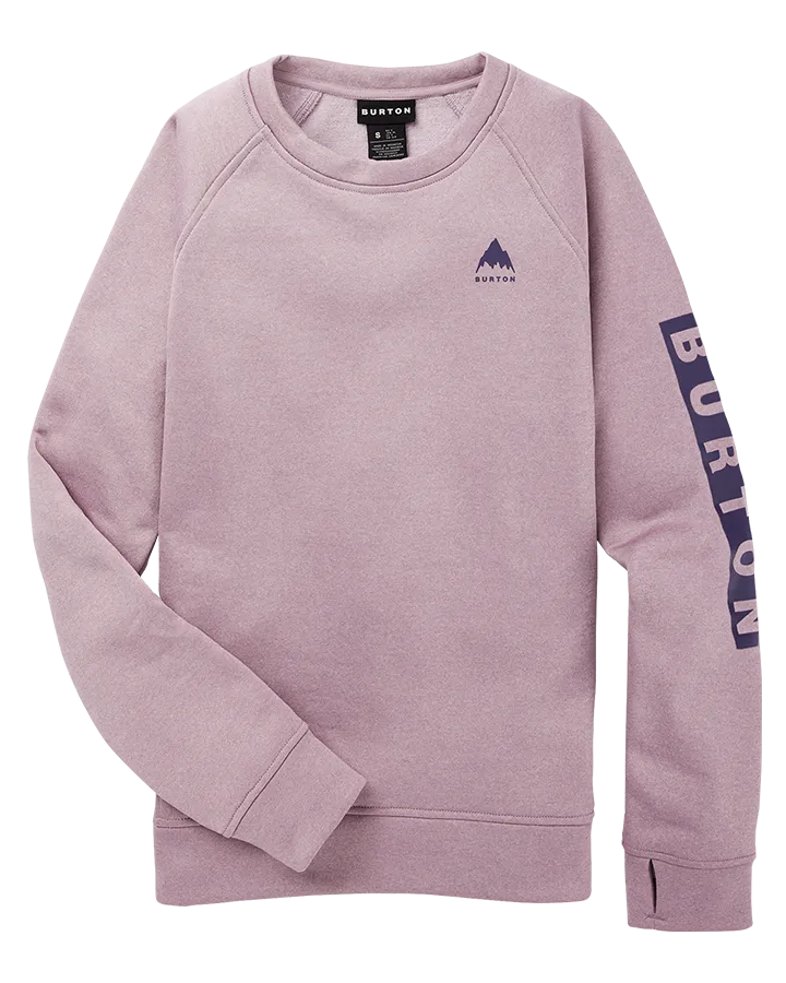 Burton Women's Oak Crewneck Fleece - Elderberry Heather