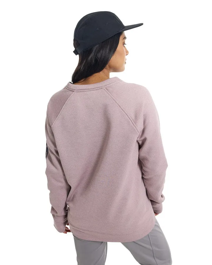 Burton Women's Oak Crewneck Fleece - Elderberry Heather