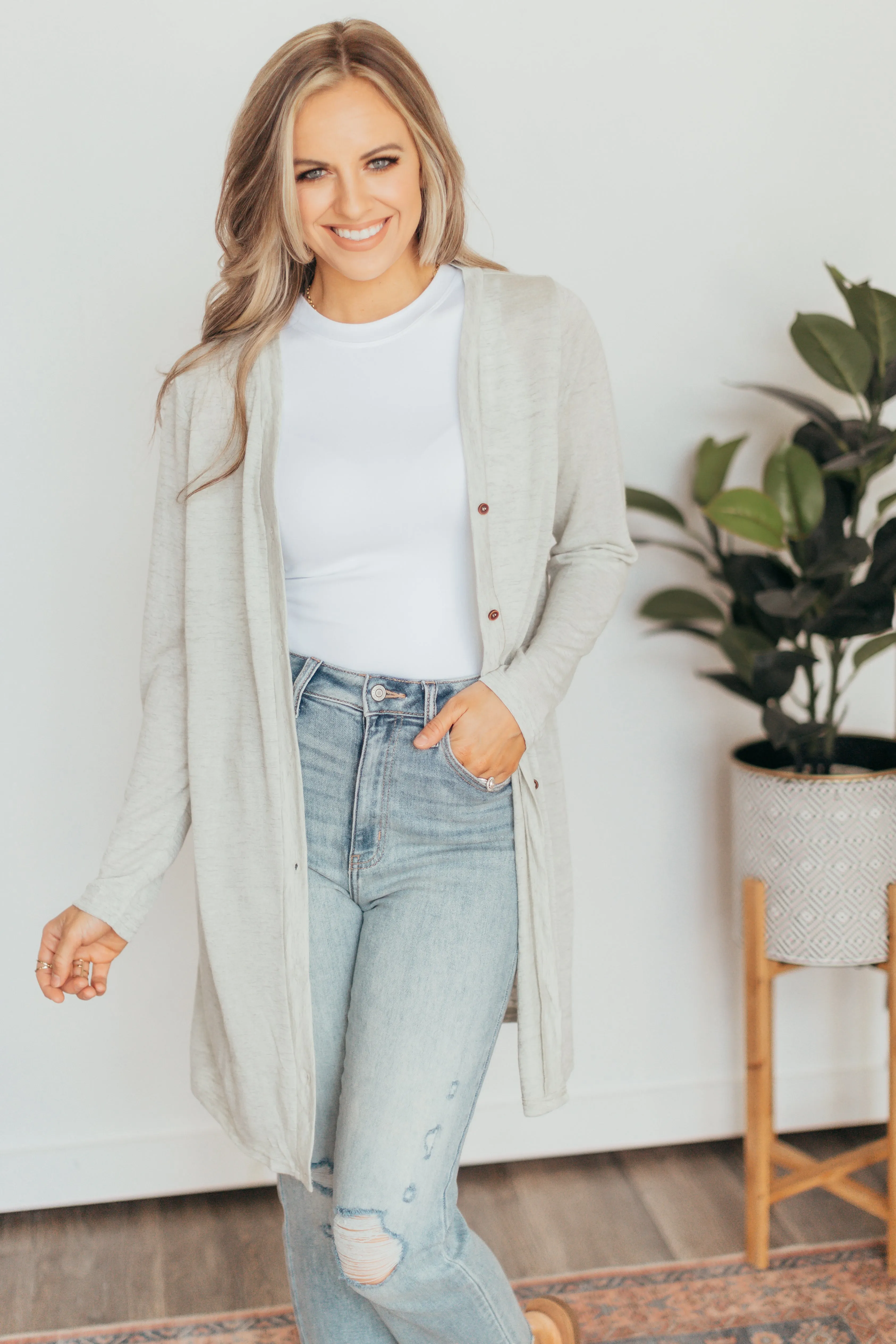 Buttons Lightweight Cardigan - 5 Colors