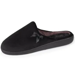 Chaussons mules Femme Noir Pois