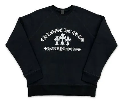 CHROME HEARTS  |Pullovers Unisex Street Style Long Sleeves Plain Logo