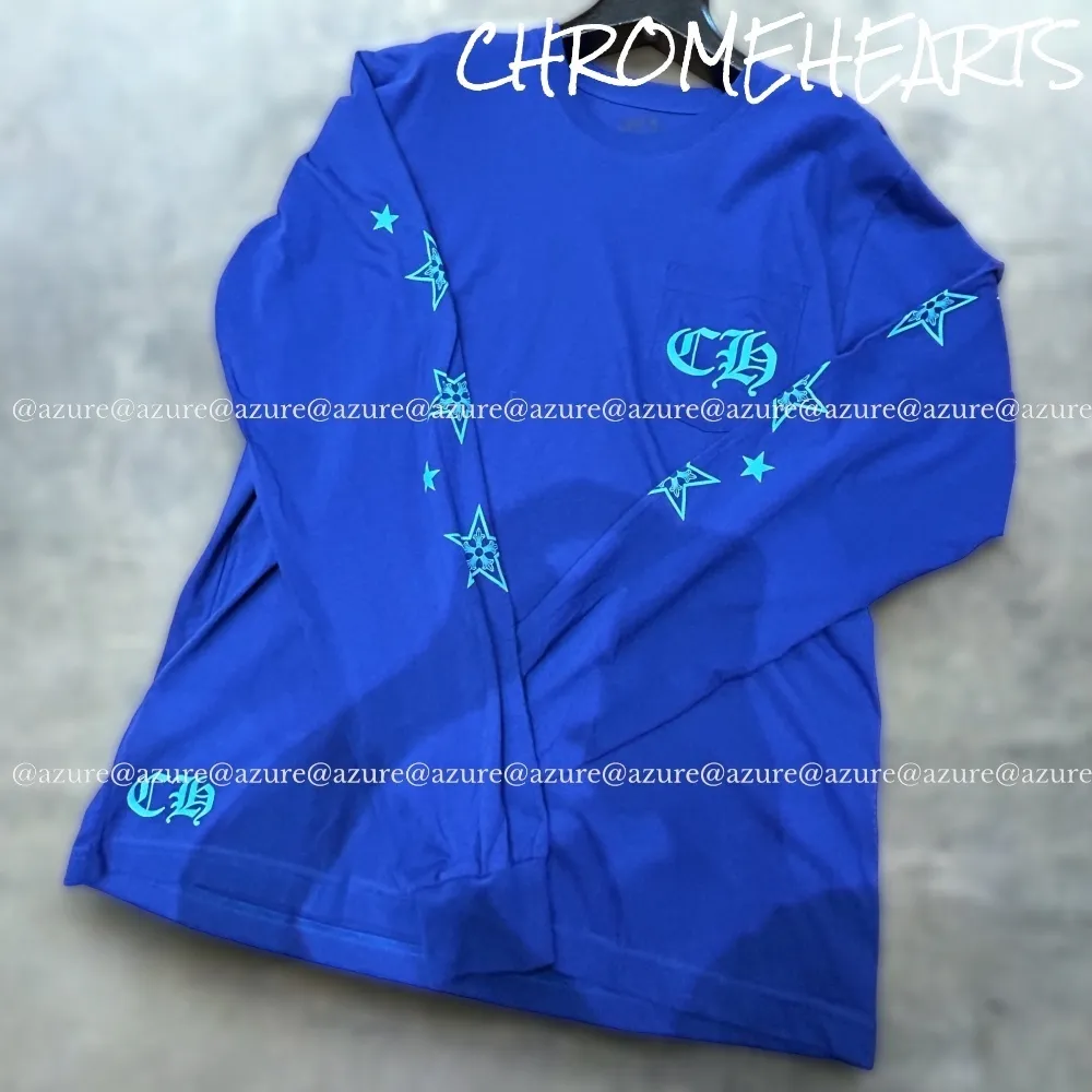 CHROME HEARTS  |Street Style Long Sleeves Plain Long Sleeve T-shirt Logo