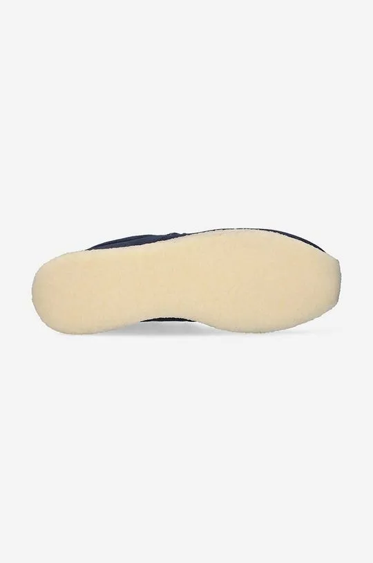 Clarks suede shoes x Ronnie Fieg Maycliffe men's navy blue color 26170244