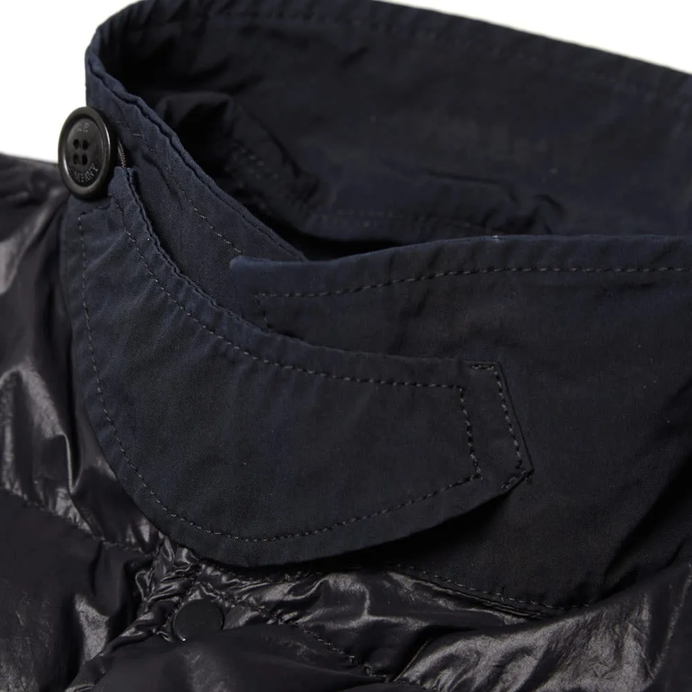 C.P. Company Garment Dyed Nylon Contrast Down OvershirtBlack