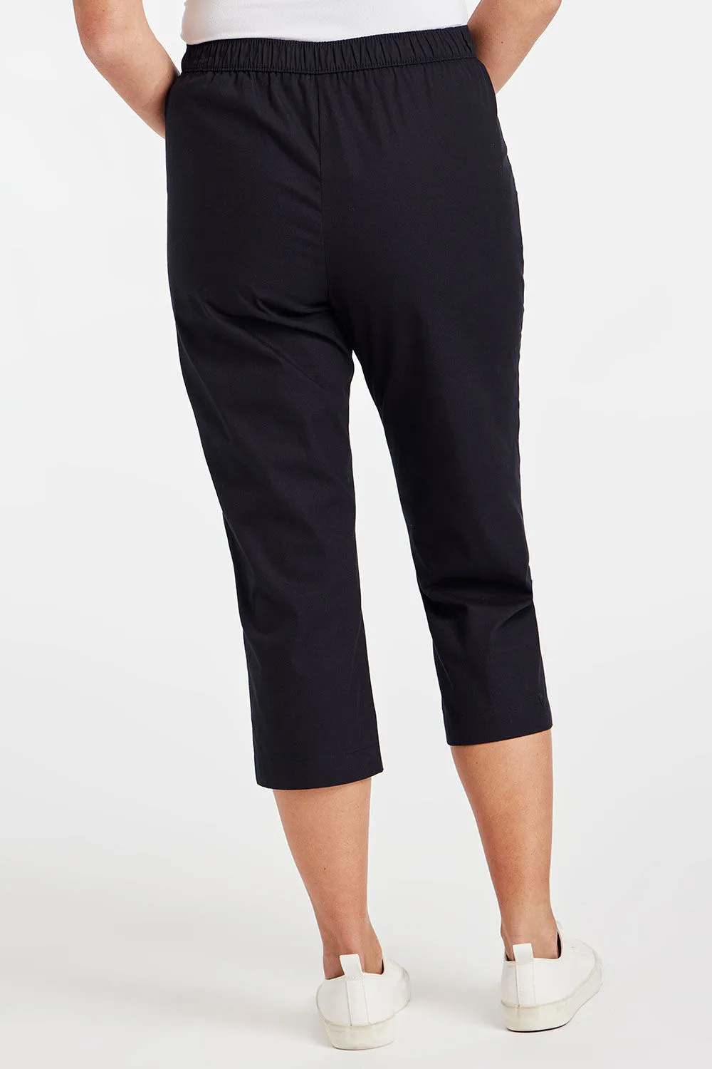 Cropped Elasticated Trousers