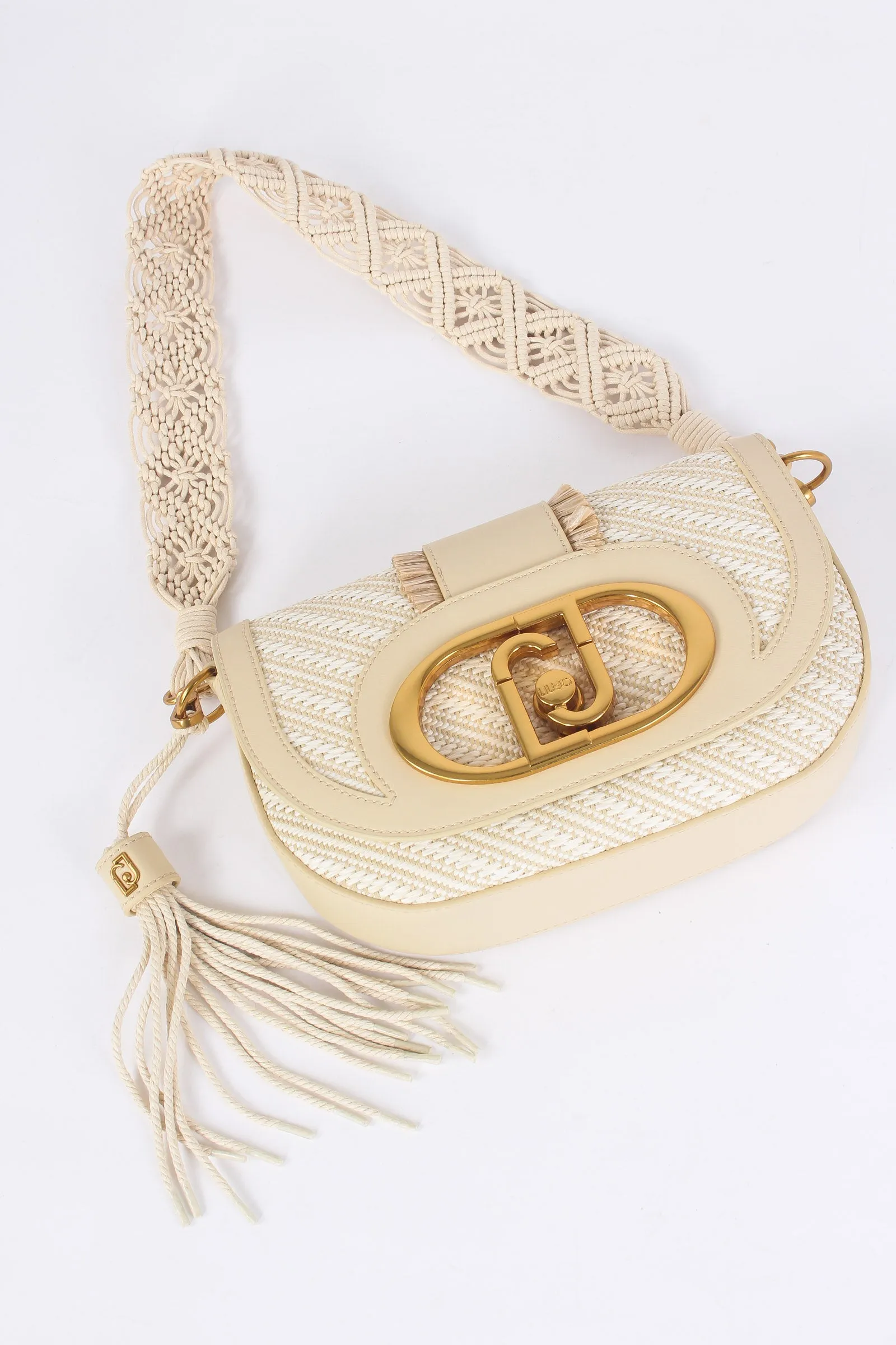 Crossbody Inserto Rafia Coffee Milk