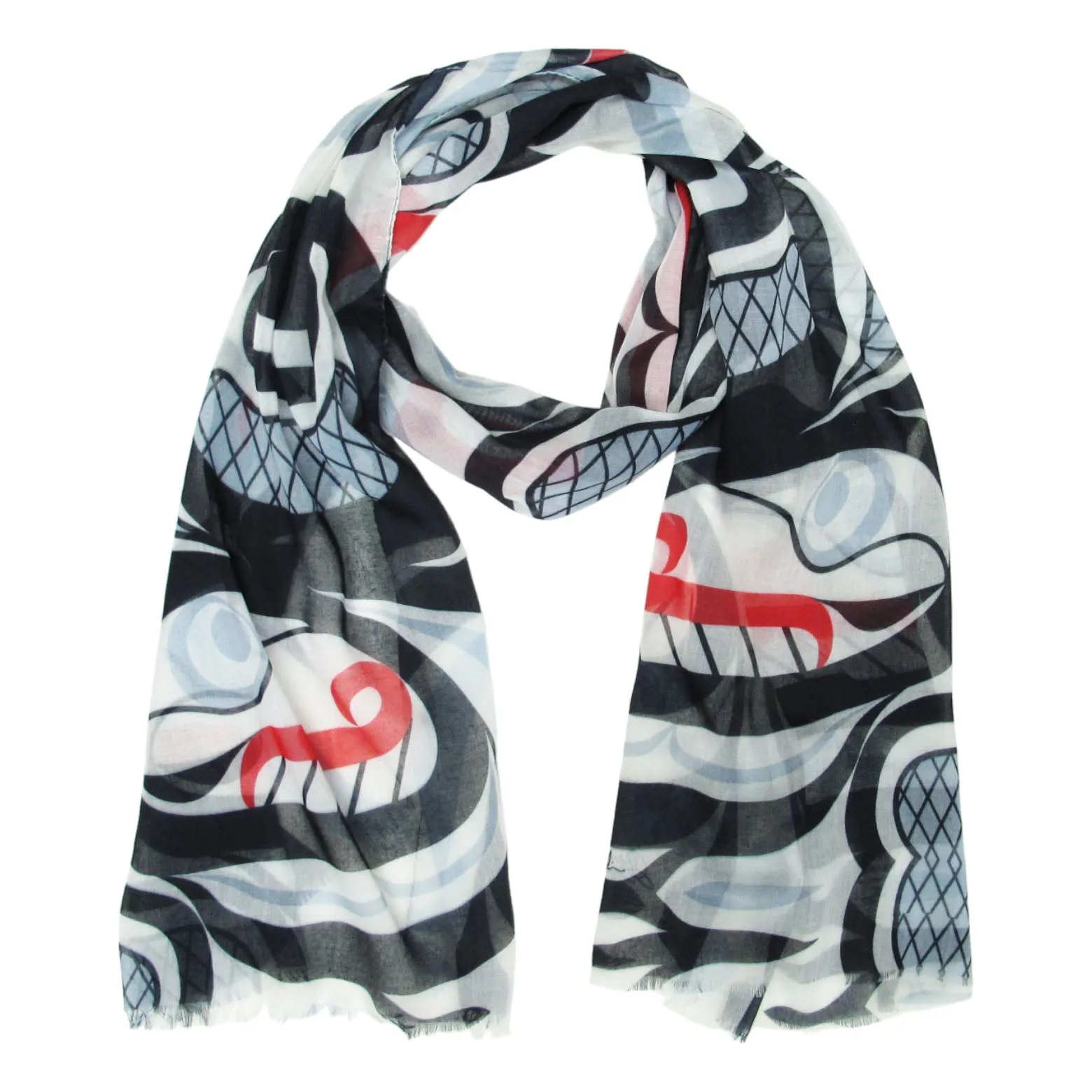 Curtis Wilson Killer Whale Crosshatch Eco-Scarf